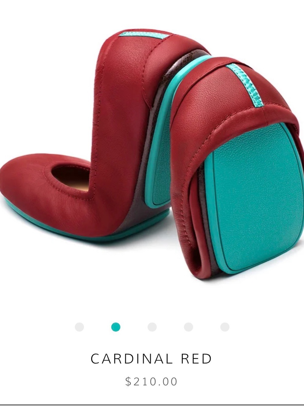 Tieks cardinal red ballet flats